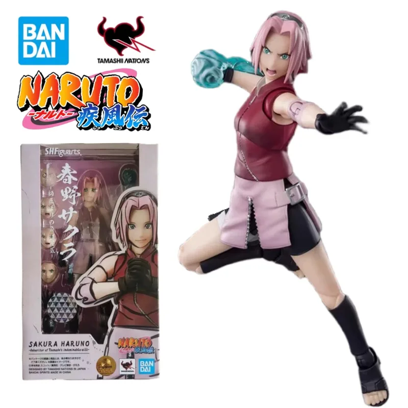 

100%Original in Stock Bandai S.H.Figuarts NARUTO Haruno Sakura Anime Character Model Toys Desktop Ornaments Collection Gifts