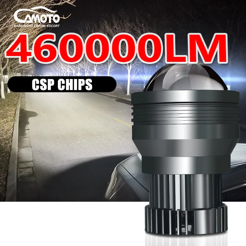 CAMOTO HD Driving Spotlight Retrectable Strong Laser LED Work Light White Light For Car Motorcycle Fog Lamp Headlight Auto Lamp