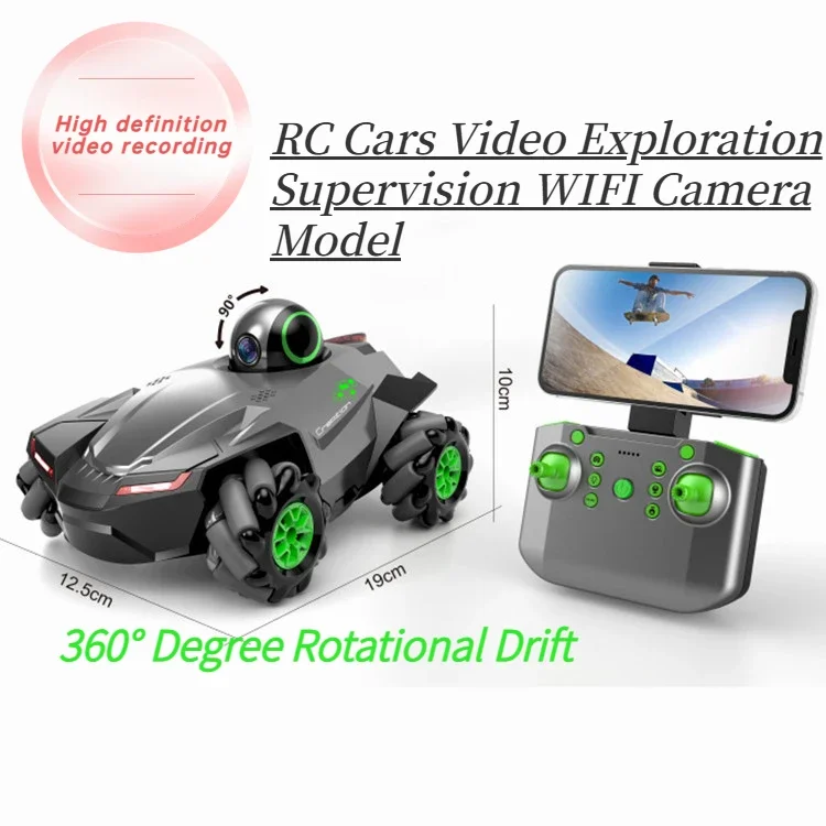 

RC Cars Video Exploration Supervision WIFI Camera Model 4WD Off-road Drifting Vehicle 360° Stunt Electric Climbing Car Toys Gift