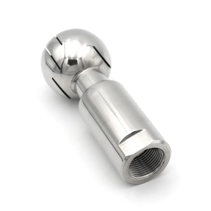 

Внутренняя резьба BSP 1/2 дюйма 3/4 дюйма 1 дюйм SS304/316L из нержавеющей стали, санитарный вращающийся шарик-распылитель, клининговая головка CIP, 360 градусов, домашнее пивоварение