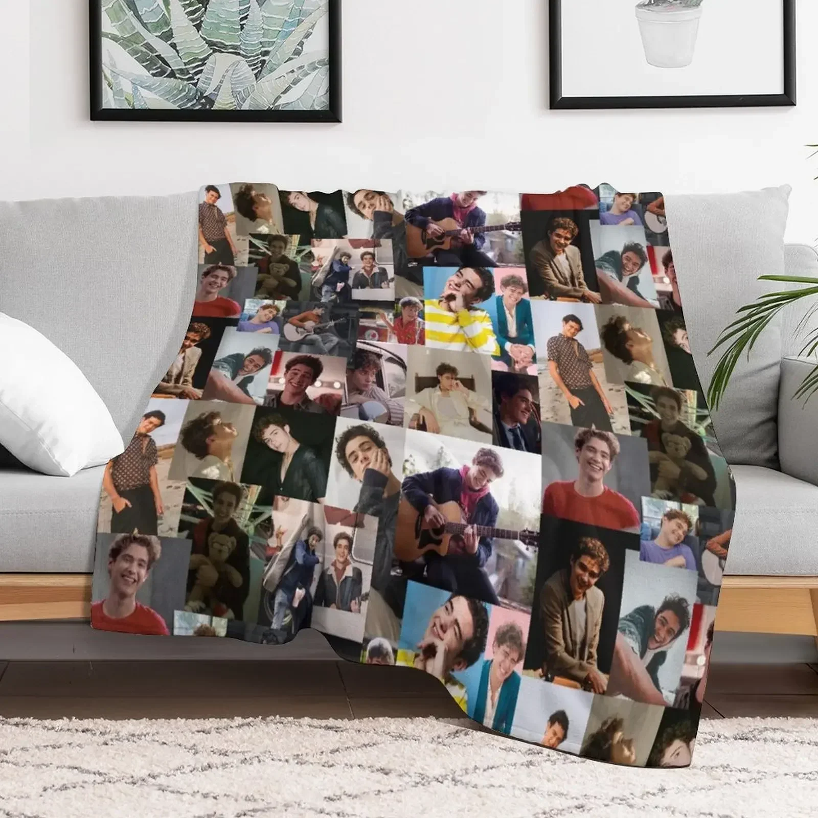 

Joshua Bassett collage Throw Blanket Bed covers Baby Summer Beddings Blankets Thin Cute Extra Large Throw Furry Blankets