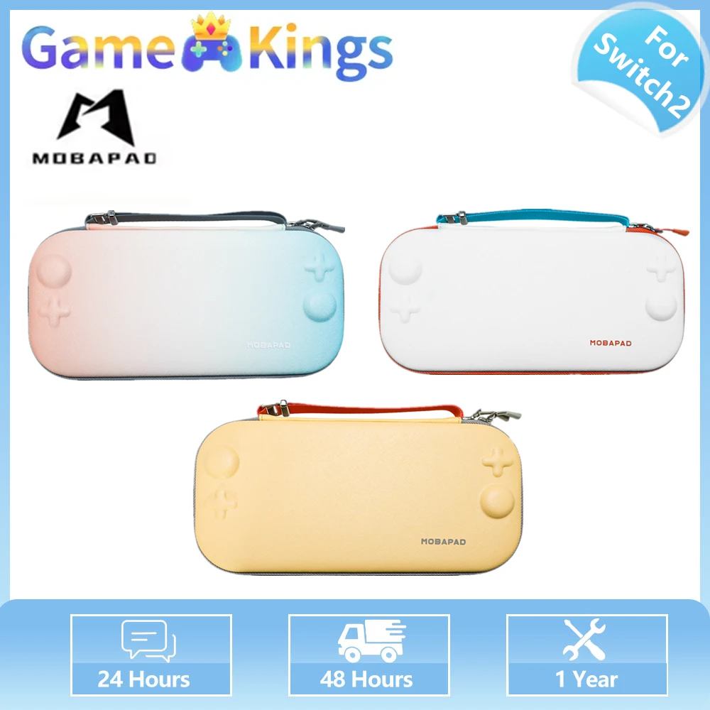 MOBAPAD متوافق مع Switch 2 حقيبة تخزين وحدة التحكم في الألعاب NS2 مقاومة للصدمات مع ملحقات حقيبة تخزين وحدة التحكم في تخزين الكاسيت