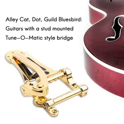 Vibrato Bridge Tailpiece B7 Jazz Guitar for Gibson Bigsby ES355 Epiphone Gold