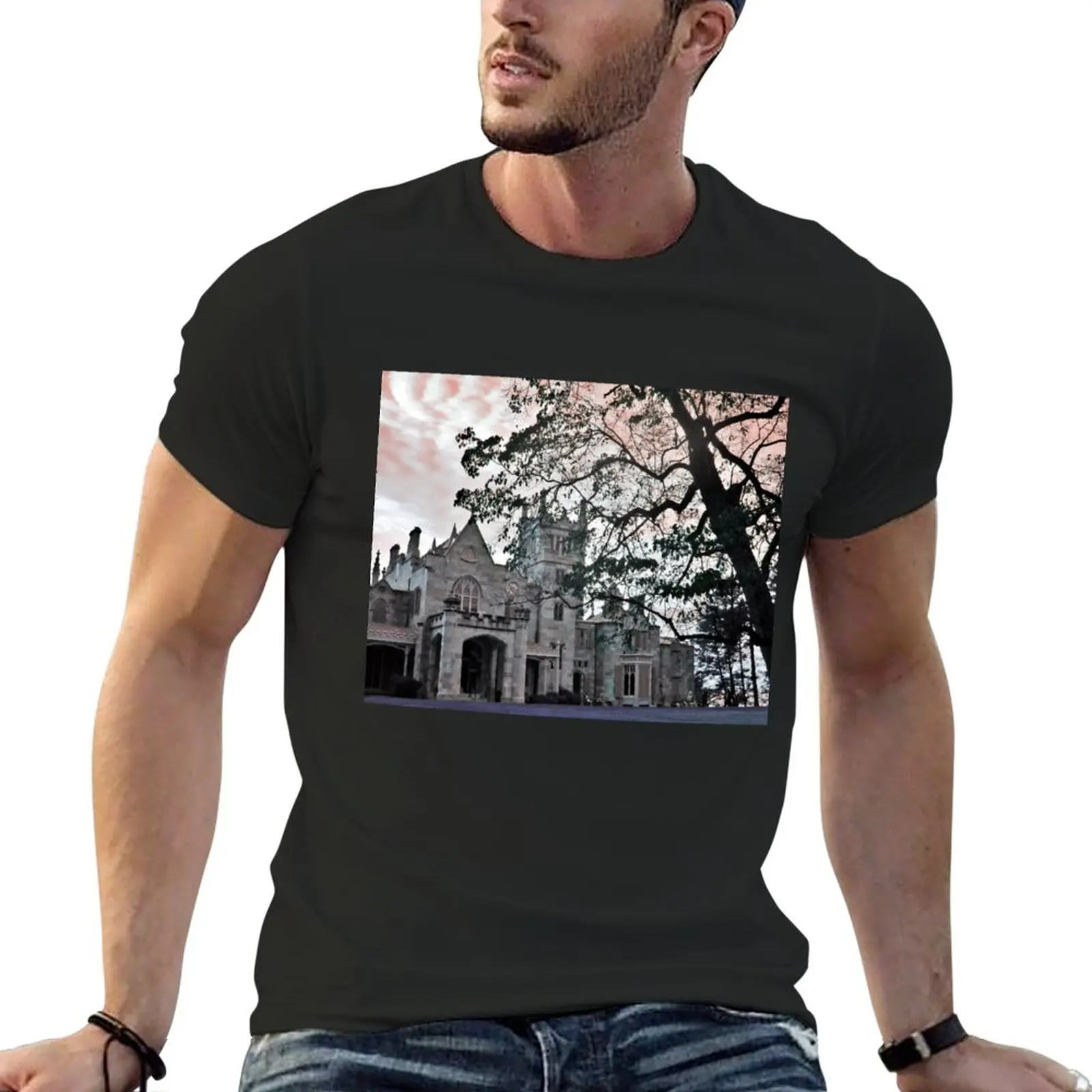 New Collinwood of Dark Shadows (Lyndhurst Castle) T-Shirt black t shirt funny t shirts black t shirts for men