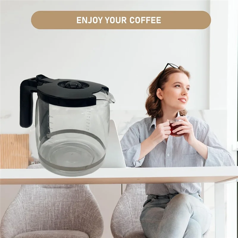 Sostituzione caraffa da caffè in vetro B99A-14-Cup per macchine da caffè Cuisinart DCC-2200, DCC-2800, DCC-2600, DCC-3200