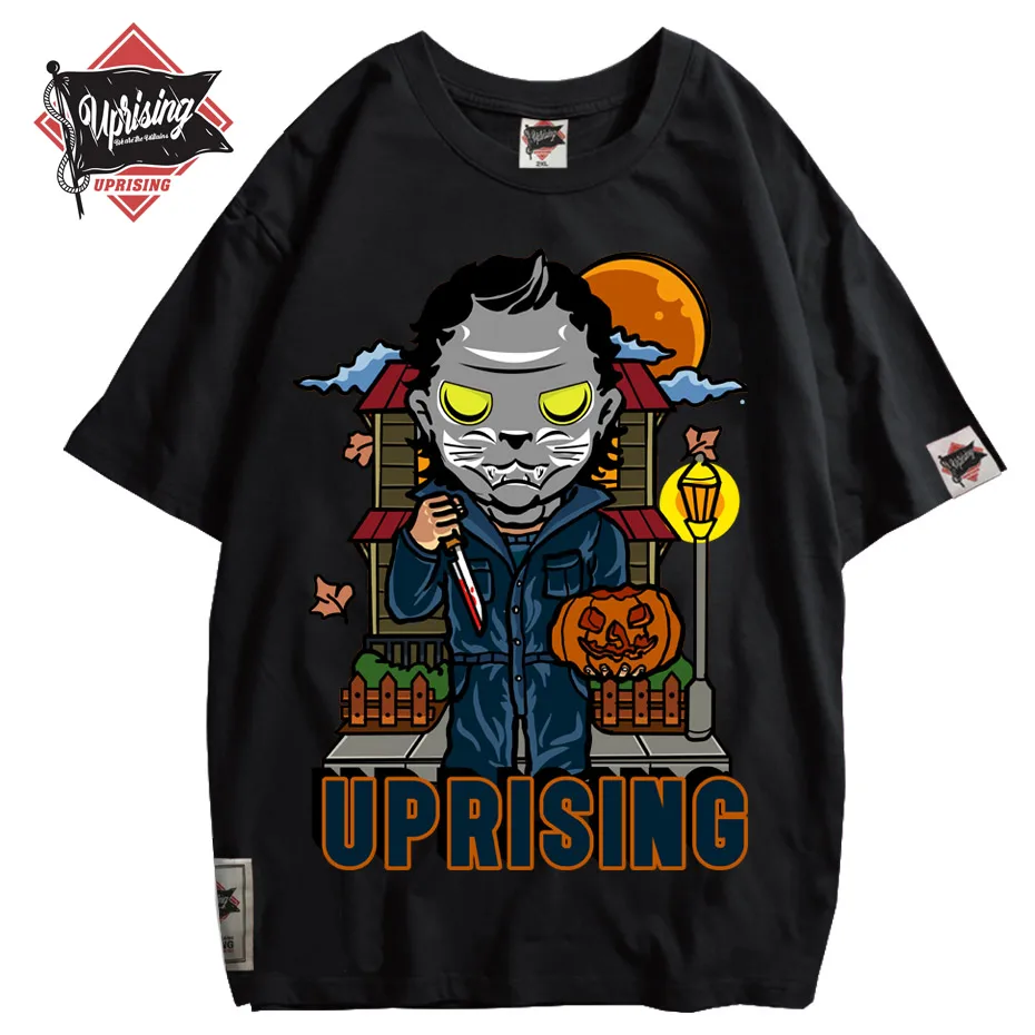 UPRISING Harajuku t shirts Oversized Summer Men/Women Hip Hop Fashion Gothic Print among Men Streetwear us T-shirts Short Sleeve