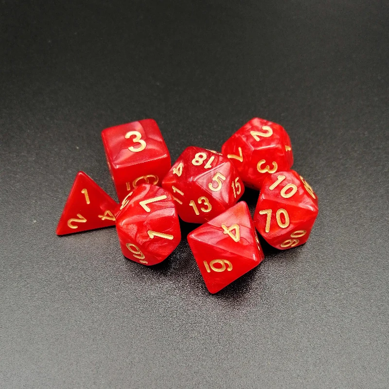 7pcs/lot Polyhedral Dice Multi Sided D4 D6 D8 D10 D12 D20 Entertainment Table Game D&d Dice for Dnd RPG TRPG Board Game Dice Set