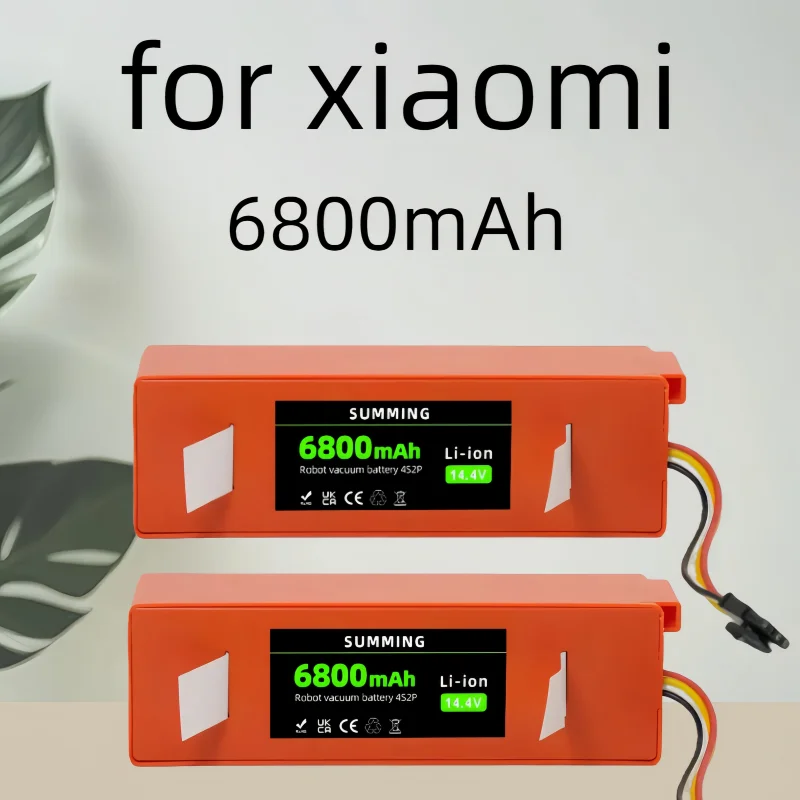 

100% original For Xiaomi robotic vacuum cleaner, 14.4V lithium-ion battery of 6800mAh, for S55, S60, S65, S50, S51, S5 MAX