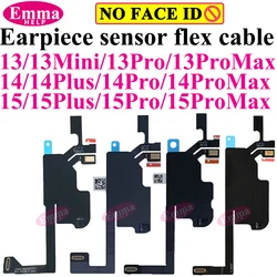 Earpiece Light Sensor Proximity Flex Cable with Mic for iPhone 13 14 Plus 15 16 Pro Max No Speaker Ribbon Cable