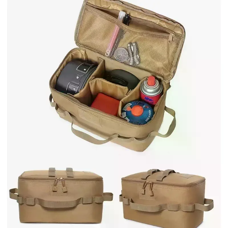 Outdoor Camping Bag Large Capacity Lightweight Storage Bag Portable Handbag Picnic Bag Cookware Utensils Tools Bags