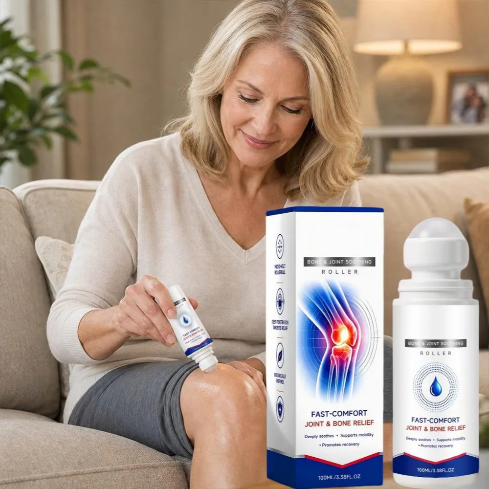 Fast‑Comfort Joint&Bone Soothing Roller 100ml Topical Soothing Roll‑on Liquid for Neck Back Hand Knee Gentle for All Skin Types