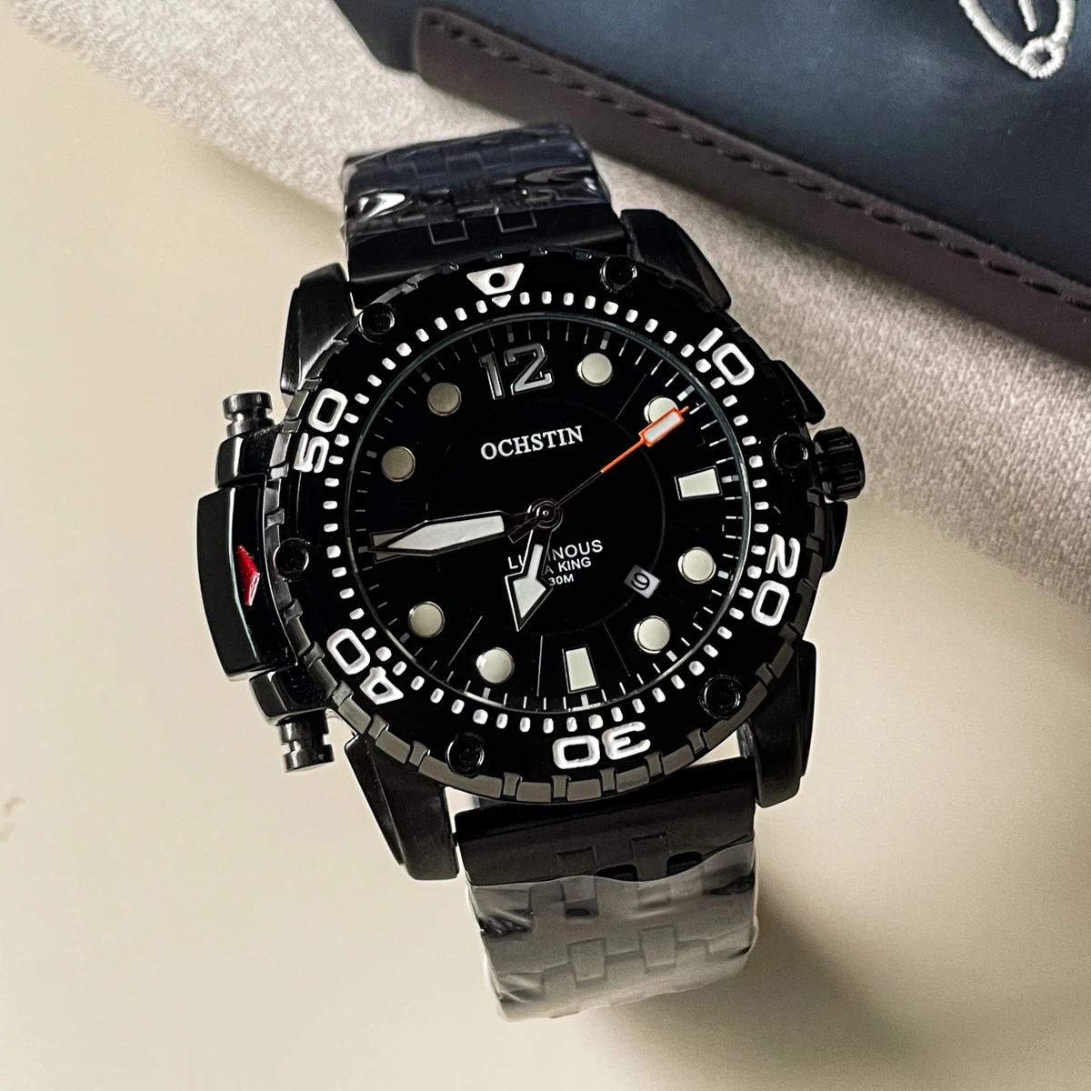 

CILOA2025 new brand authentic watch men's high quality stainless steel strap large dial 2025 new light luxury gift quartz watch