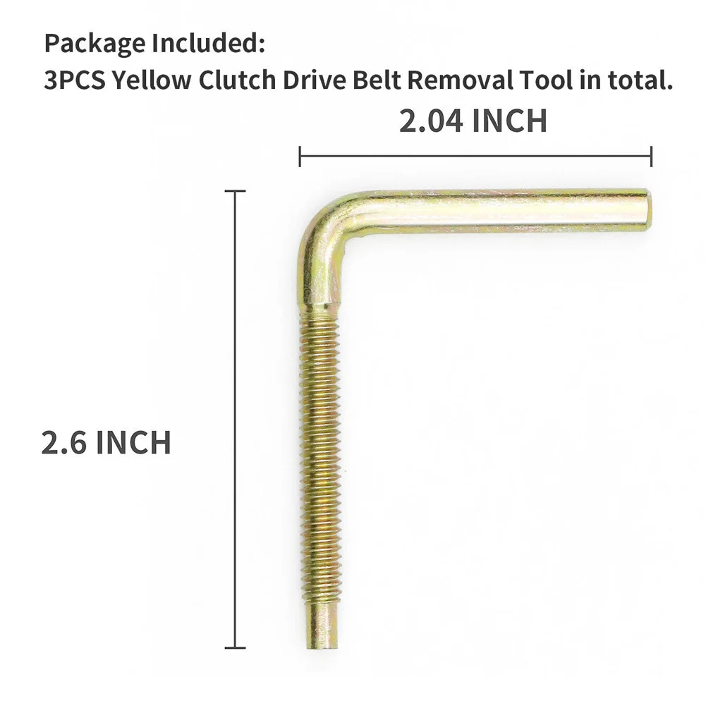 Removal Tool Clutch Drive Belt Yellow 2875911 3pcs/Set Accessories Kits Metal Parts Spreader Sturdy High Quality