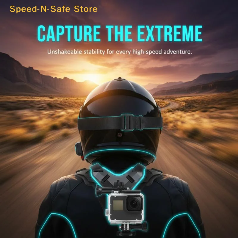 

Motorcycle Helmet Chin Strap Mount Phone Clip Holder Bracket For Action And Sports Camera Accessories