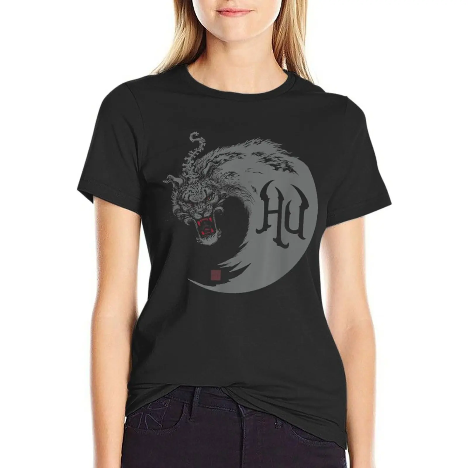 

The Hu Swirl T-Shirt summer tops customizeds cropped t shirts for Women