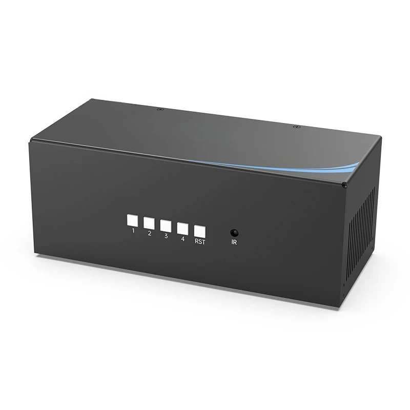 Seamless HDMI KVM4 In 4 Out Switcher Audio Separation 4K@30Hz USB3.0