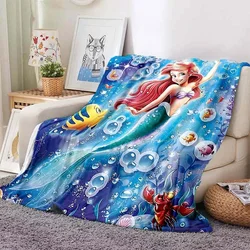 The Little Mermaid Disney Printed Blanket Children Adult Blanket Soft and Warm Bedding for Bed Sofa Outdoor Travel Cover Blanket