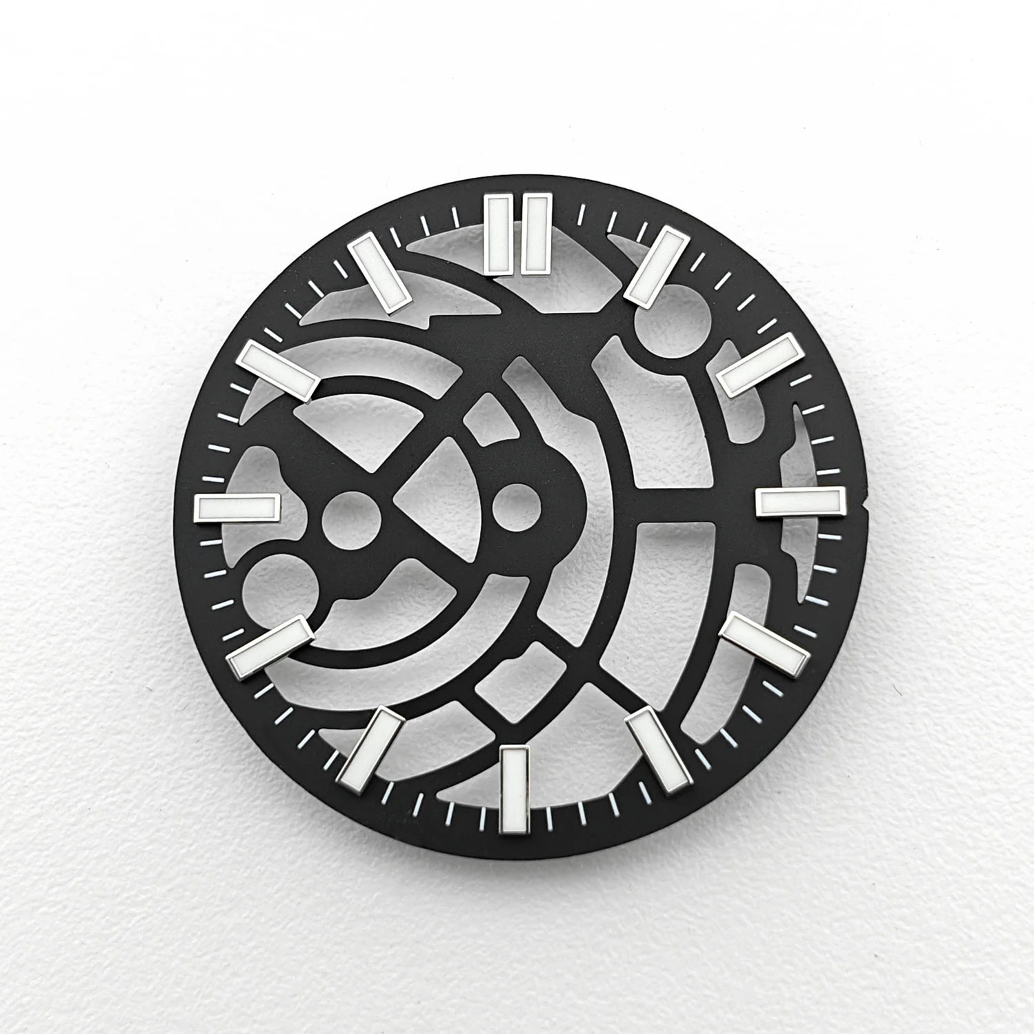 Skeleton Hollow-out Watch Dial 29mm Blue Black For NH35 NH38 NH70 NH71 NH72 Automatic Movement High Quality Watch Parts view 6