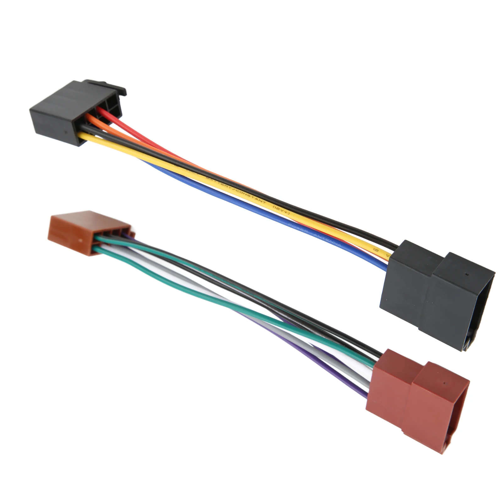 ISO Radio Wire Connector Wiring Harness Adapter Plug Male to Female 16 Pin ISO Female Radio Receiver Cable Car Parts