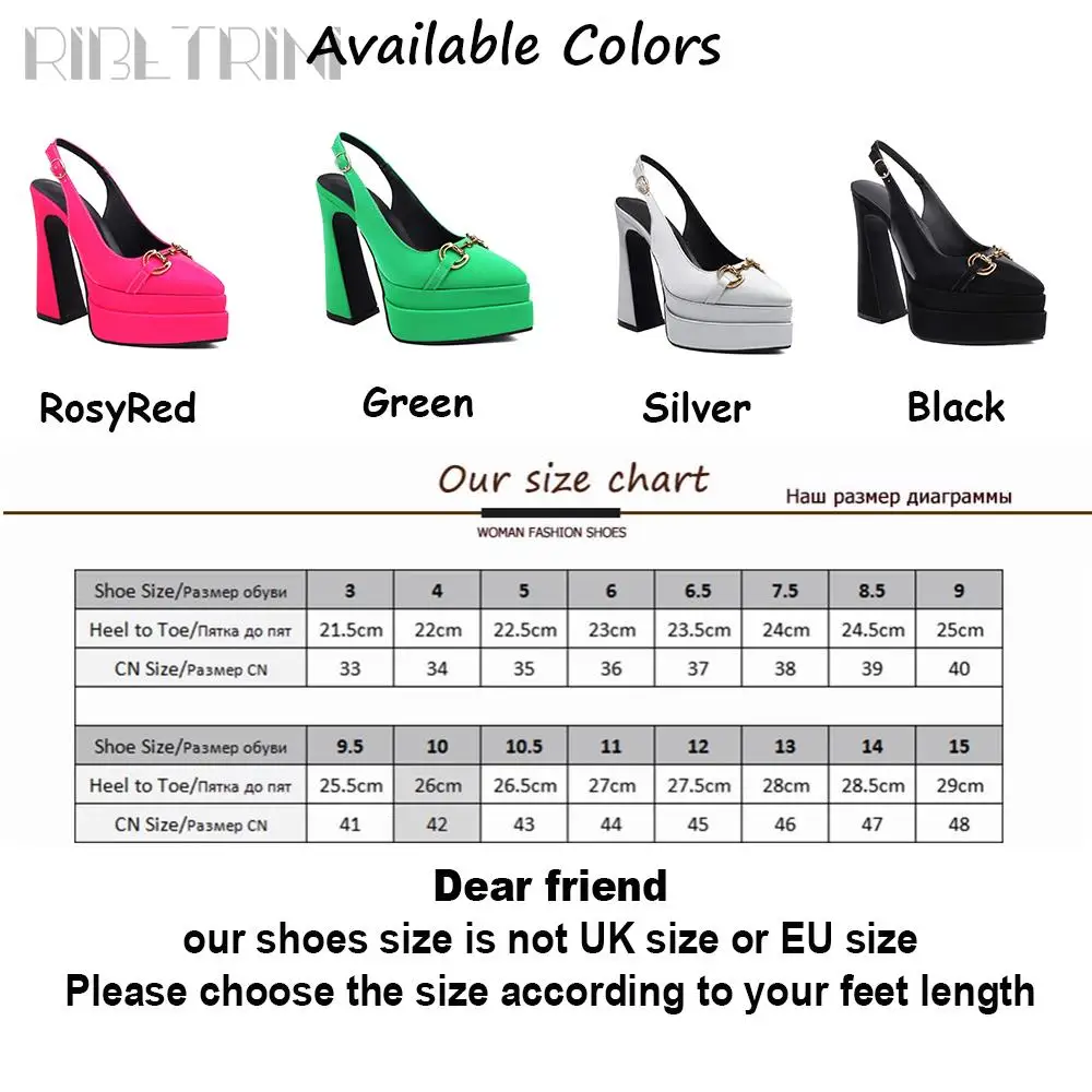 2023 New Brand Fashion Women\'s Pumps High Heel Sling Back Shoes Platform Flared Heels Elegant Design Dress Spring Summer Pumps