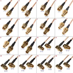 RG316 Coax Cable SMA To SMA Male Female Connector RPSMA Male Female Right Anlge Crimp for Extension Cable Low Loss Fast Delivery