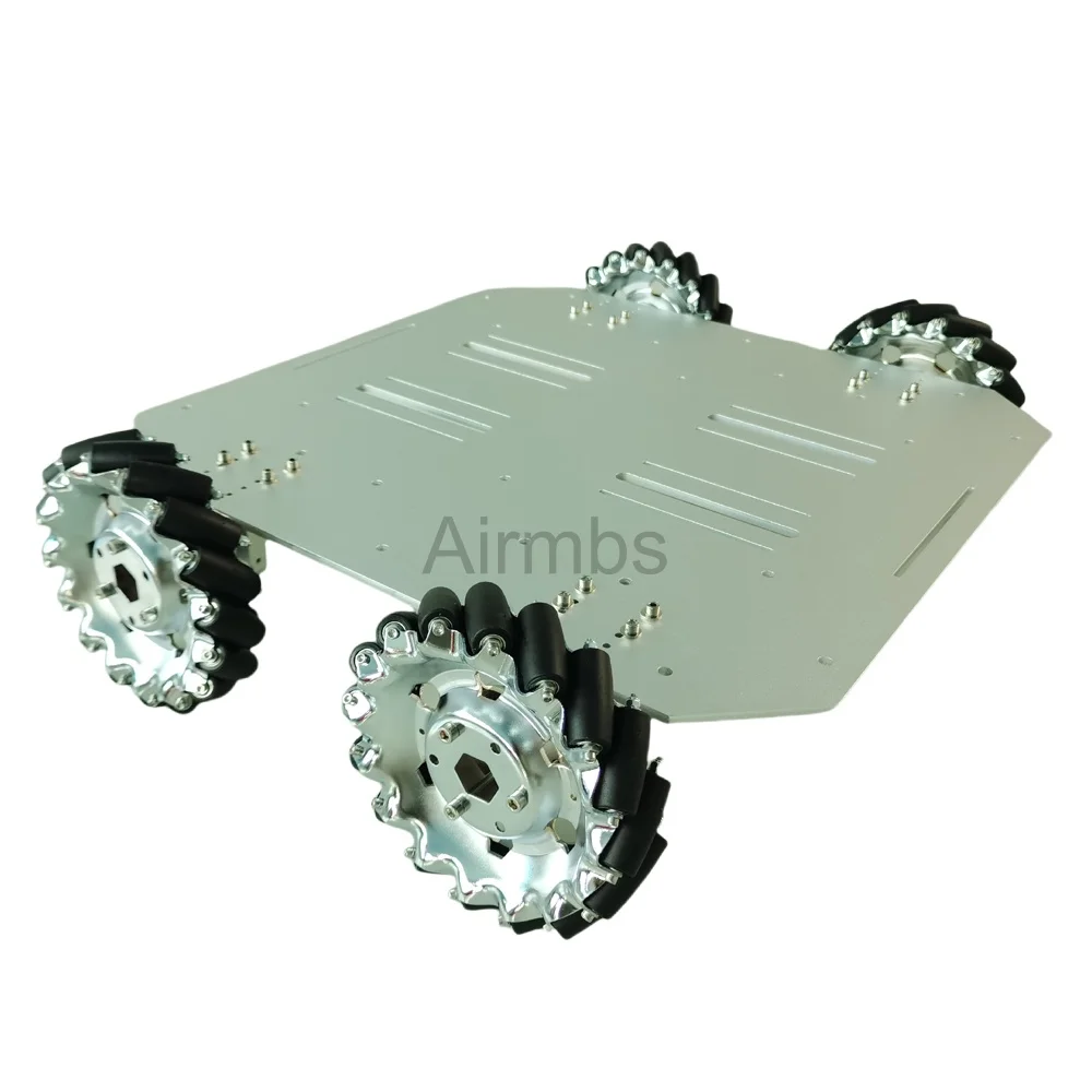 PS2 Control 80KG Load 4WD Mecanum Wheel Robot Car for Arduino Mega2560 with DC 24V Encoder Motor Speed Control ROS Platform