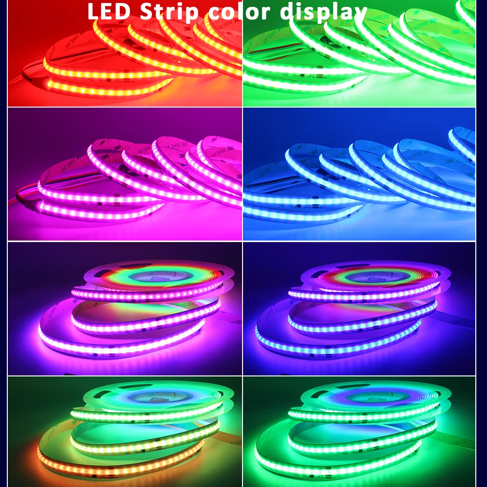 

DC 24V COB RGB Светодиодные ленты WS2811 Адресные 480 светодиодов/м Цвет мечты Ленточные лампы Сказочные ходовые огни 1M 2M 3M 4M 5M