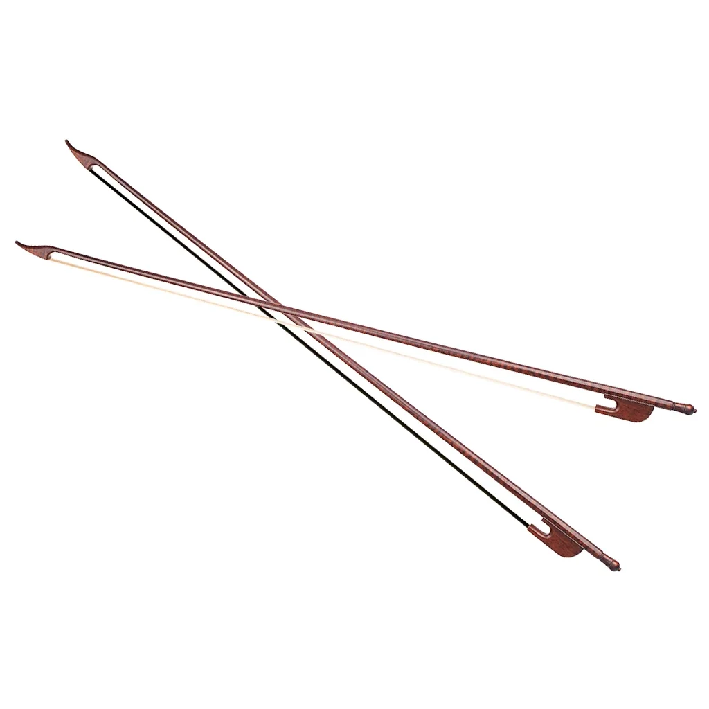 LOOK Advanced German Baroque Bow Snakewood Round Mongolian Black/ White Horsehair Well Balanced 4/4 Violin/ Viola/ Cello Bow