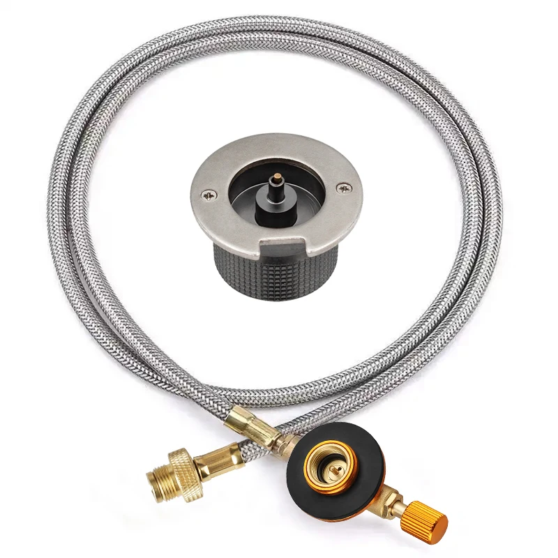 Adaptador de conector convertidor de horno de tipo dividido, imán para acampar al aire libre, adaptador de quemador de Gas para cocina de acampada, equipo de Picnic