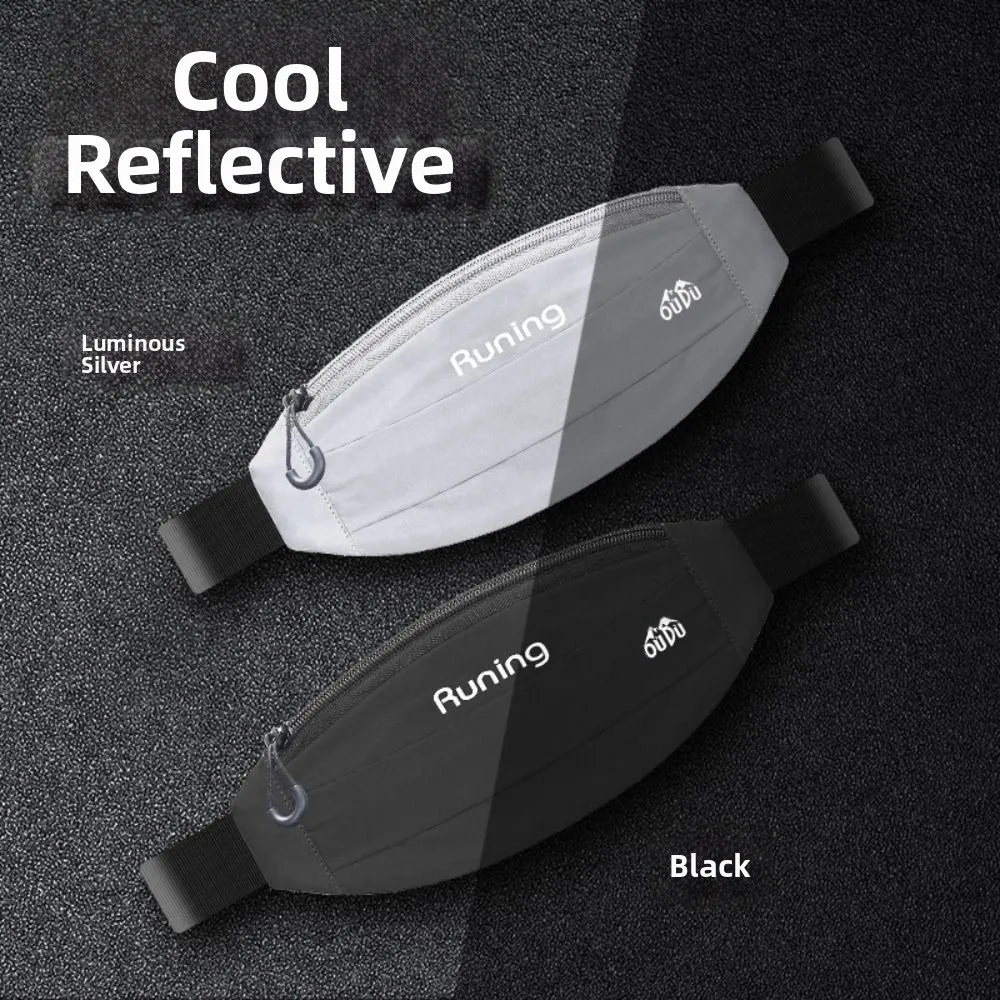 

7-дюймовая светоотражающая сумка для бега, водонепроницаемая эластичная спортивная поясная сумка, плотно прилегающая дышащая сумка для мобильного телефона для мужчин и женщин