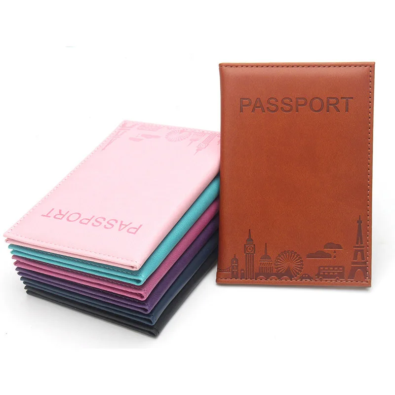 

Легкий кожаный органайзер для паспорта, держатель для удостоверений личности, обложка для авиабилетов, обложка для паспорта с принтом «Колесо обозрения», чехол для паспорта с изображением Эйфелевой башни