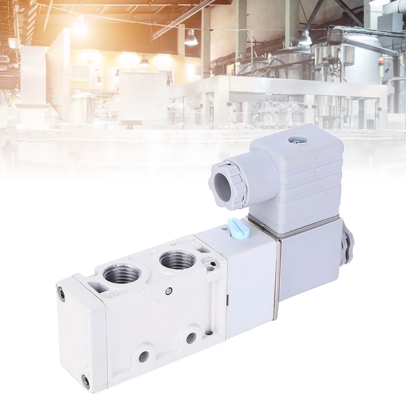 

Solenoid Valve 5‑Way Solenoid Valve Aluminum Alloy Shell MVSC220‑4E1 G1/4in for Various Pneumatic Systems Valve MVSC220-4E1