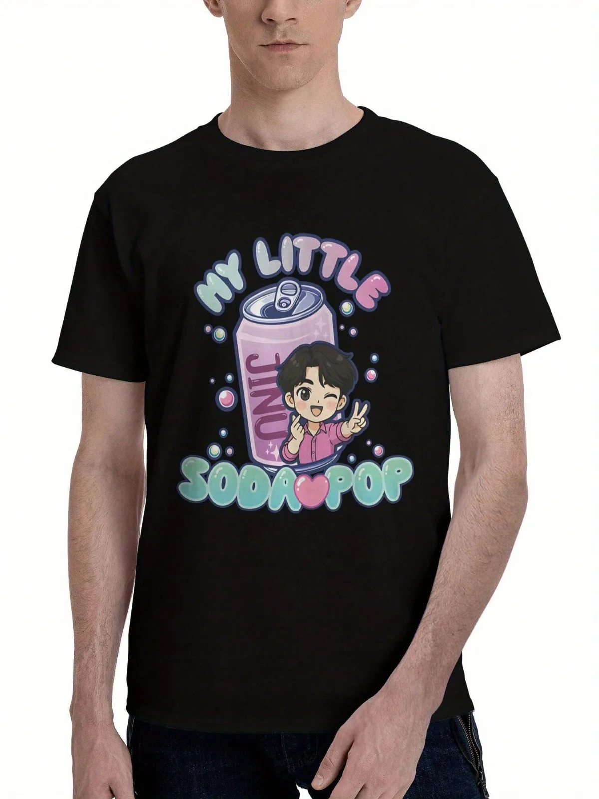 Kaos Grafis Jinu'S Soda Pop Kpop Demon Hunters Pria & Wanita Lengan Pendek Untuk Pakaian Semua Musim Kaos Grafis Lucu