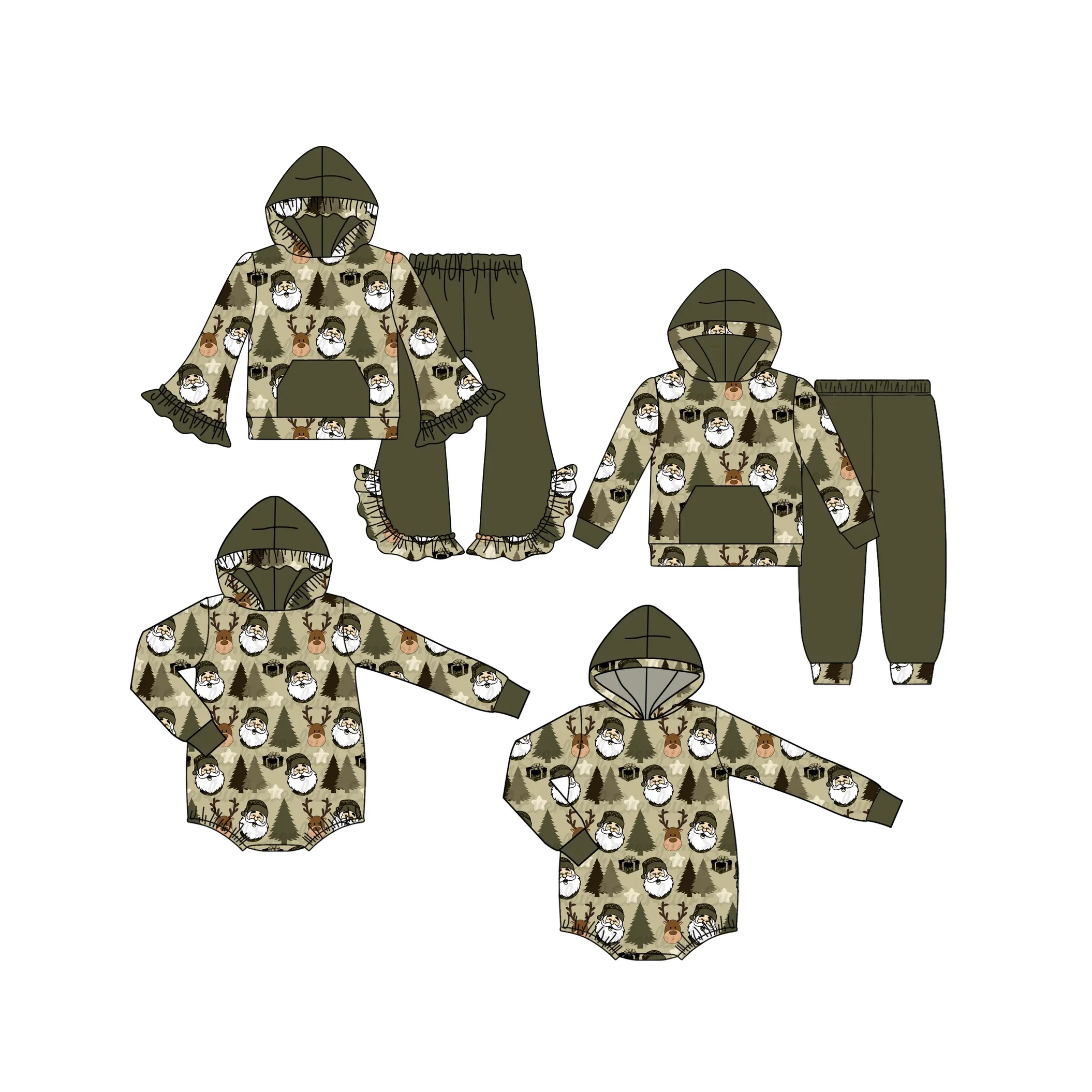 

Высококачественная детская рождественская одежда, детские толстовки с капюшоном с Санта-Клаусом и лосем, детская толстовка с длинными рукавами