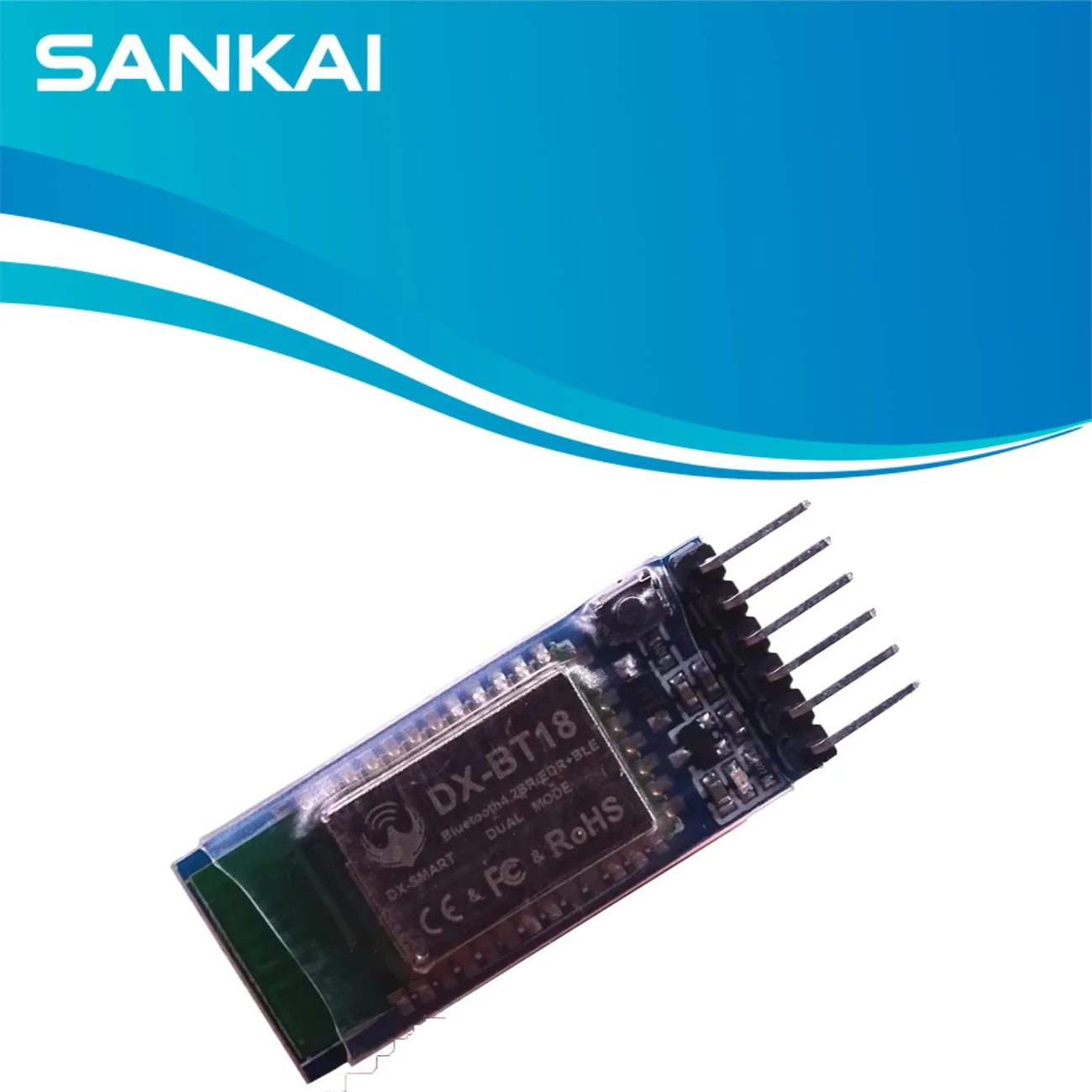 1Pcs DX-BT18 Dual-Mode Bluetooth Serial Module, SPP2.0 BLE4.0 Transparent, HC-05/06 Compatible