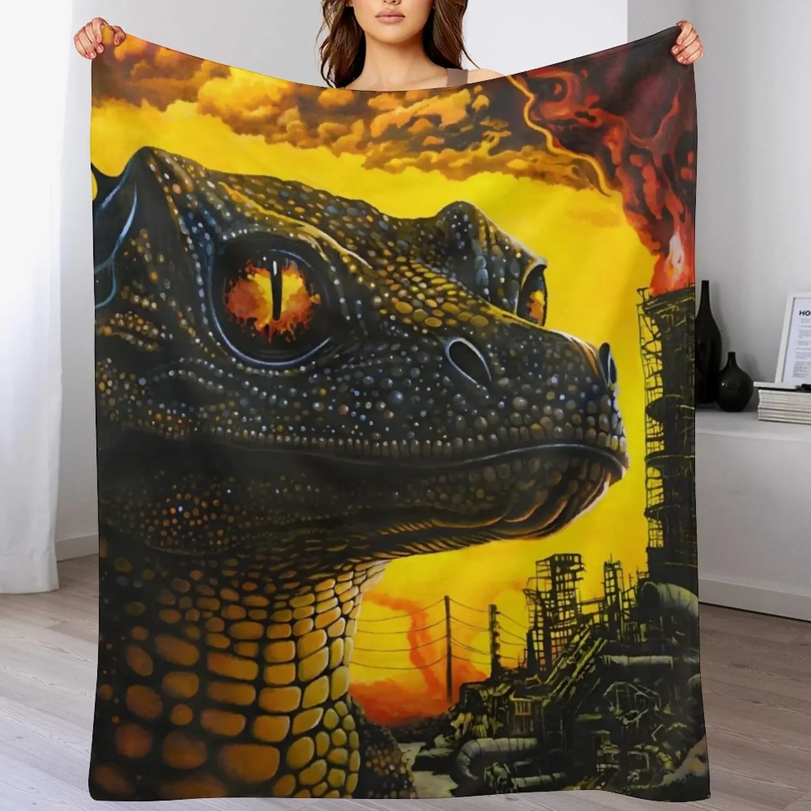

PetroDragonic Apocalypse Throw Blanket Air Conditioner Soft Blanket for Office Home