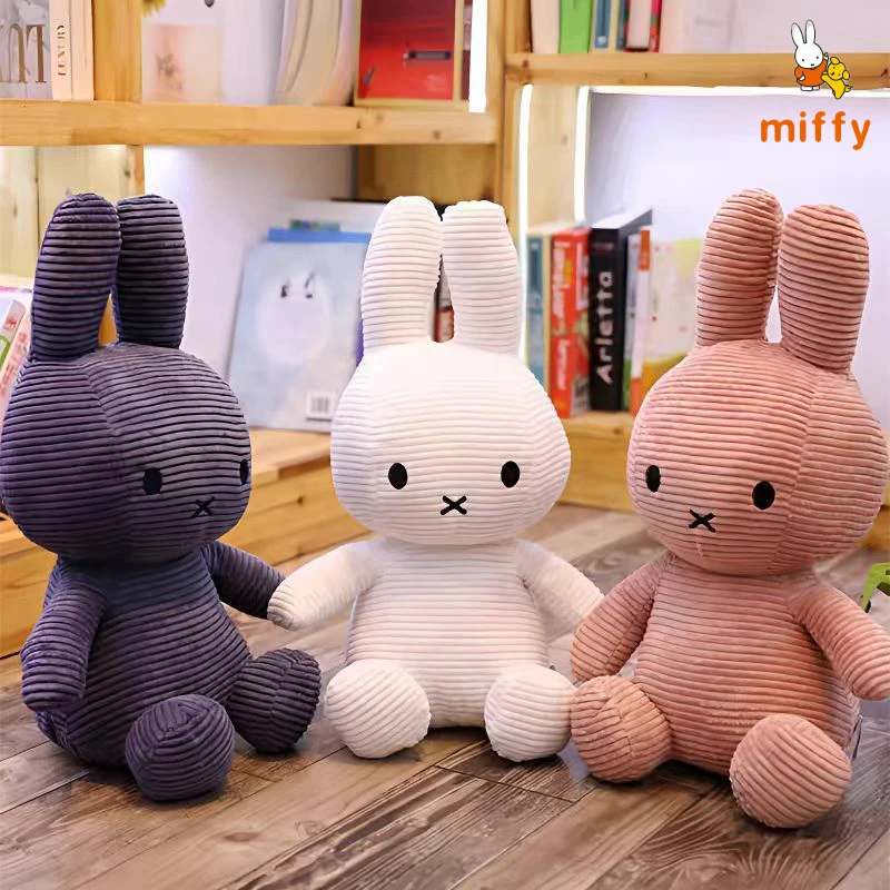 

35cm Miffy Plush Dolls Cartoon Ins Style Corduroy Creative Stuffed Toys Anime Fashion Home Accessories Perfect Birthday Present