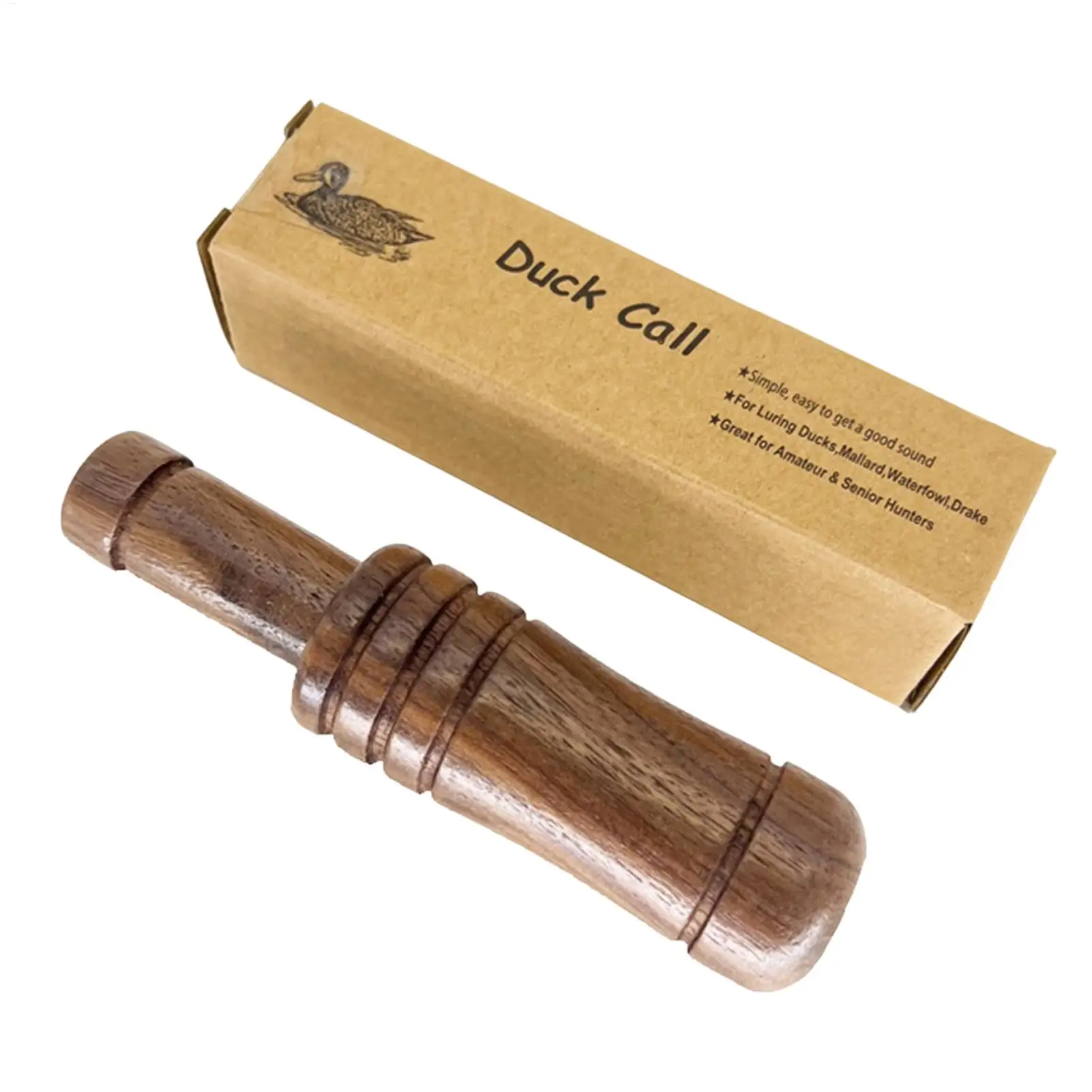 Beginner Duck Calls Realistic Sound Wood Animal Caller Wood Duck Calls for Teens Adults Outdoor Travel Tent Camping Hiking