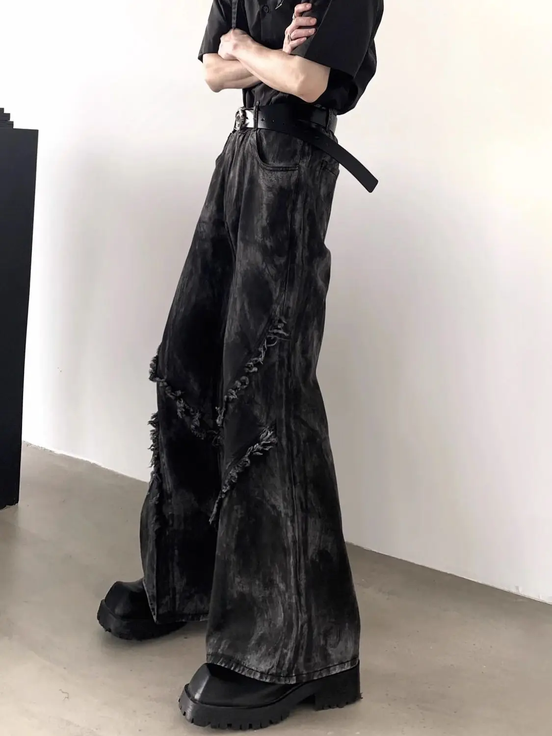 

Women's High Street Vibe Retro Micro Flared Pants Autumn Denim Trouser Unisex Streetwear Jeans Female Casual Wide Leg Pants