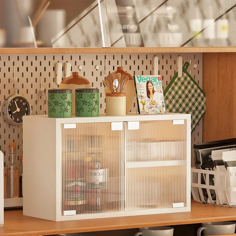 Tabletop sideboard with doors, storage cupboard, storage cupboard, kitchen storage cup, small layered small cosmetics