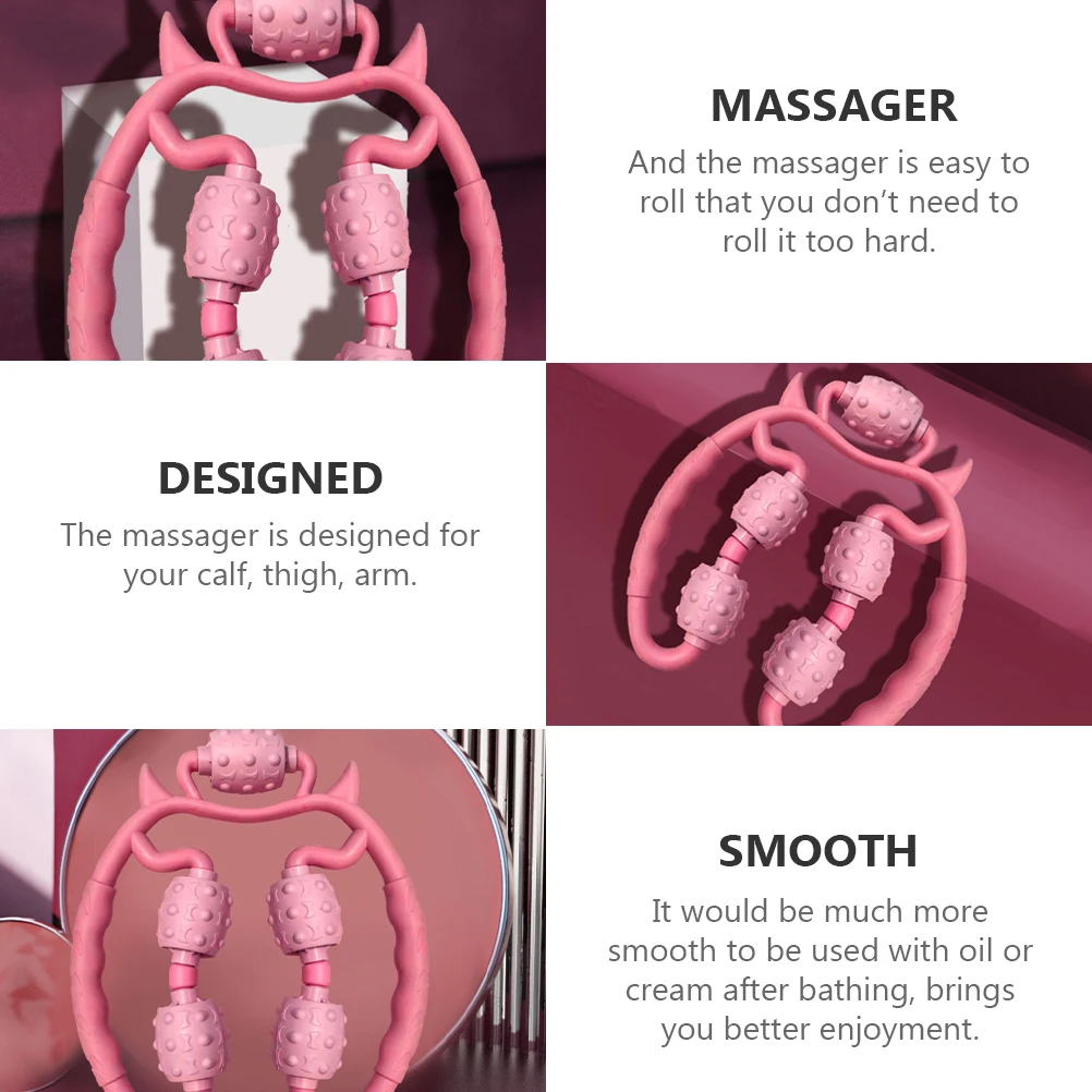 

Massage Roller Leg Foot Muscle Relaxation Equipment Fitness Tool Calves Thighs Arm Rolling Massager Easy Comfortable Grip Design