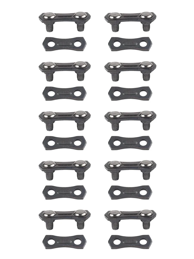 Replacement Chainsaw Chain Links 3/8 050 1.3mm Pack of 10 Plain and Preset Links for Chainsaw Chain Maintenance and Replacement