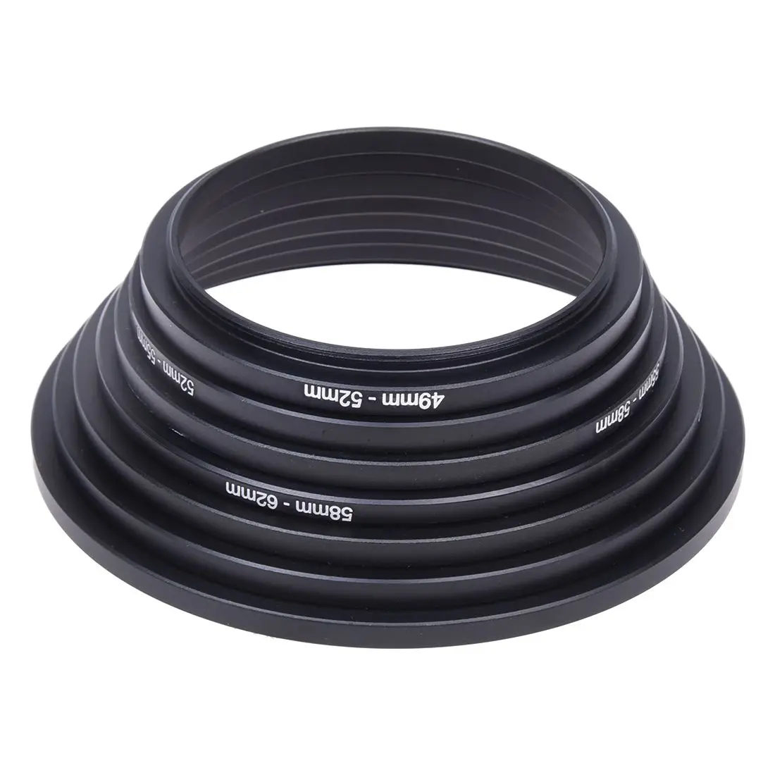 49mm 52mm 55mm 58mm 62mm 67mm 72mm 77mm Metal Camera Lens Filter Stepping Step up Rings Lens Hood Adapter Mount Set