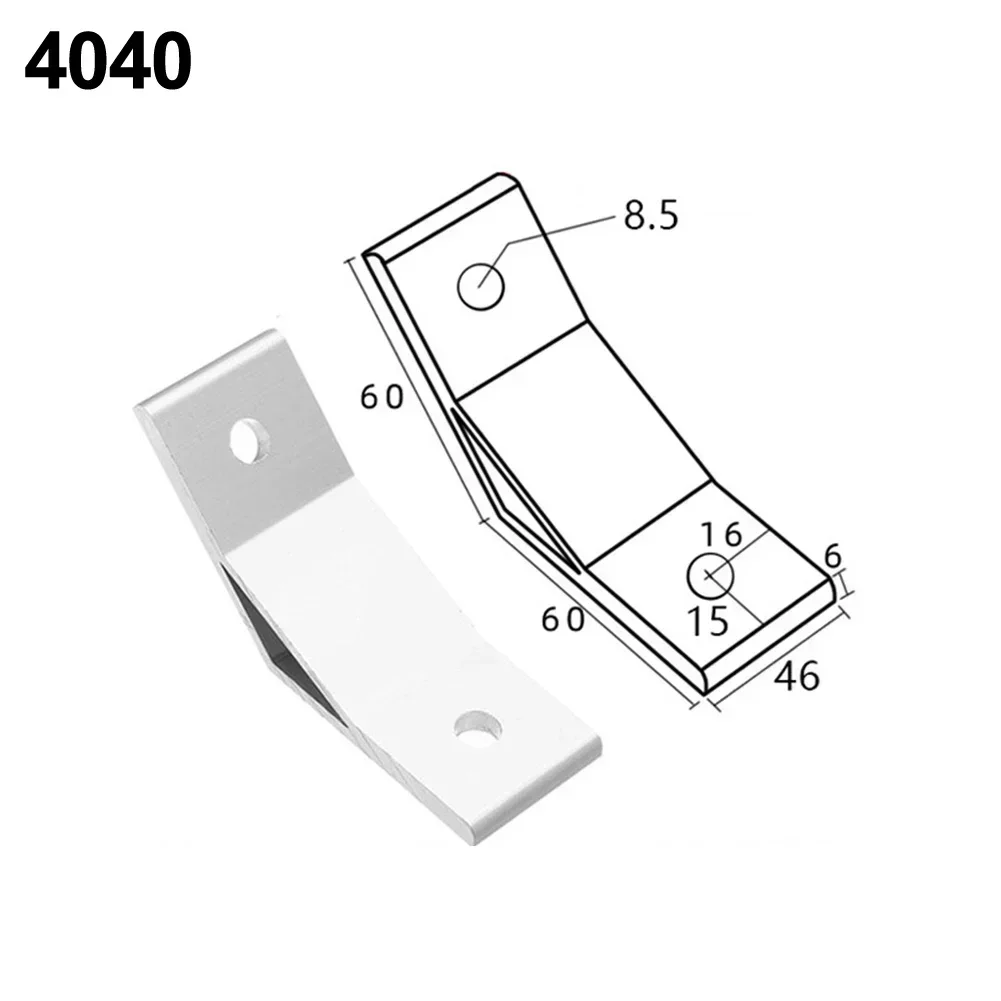 135 Degree Fastening Solution with For Aluminum Corner Angle Bracket Connects 2020/3030/4040 Profiles Securely