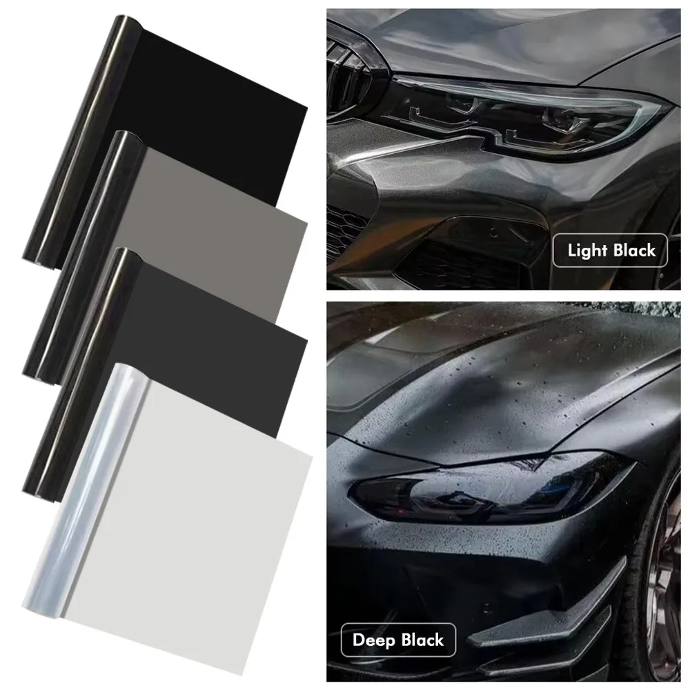 

PVC Material​​ Car Headlight Tint Film​​ Waterproof Cover​​ ​Self-Adhesive​​ Fog Light Protection​​ ​​UV Protection​​