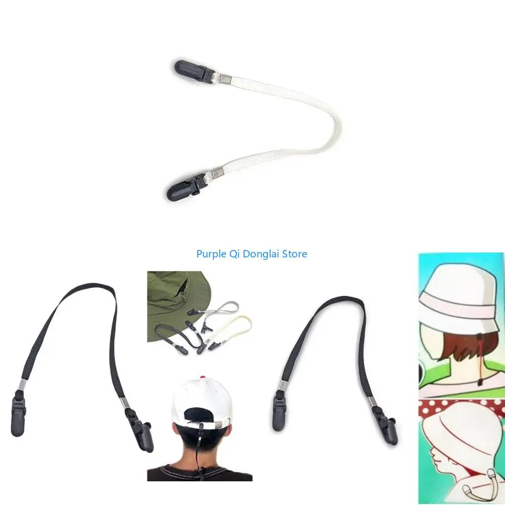 L21E Windproof Hat Strap Outdoor Hat Clip for Adult Teens Fishing Travel Tool