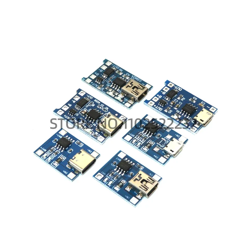 TP4056 With Protection Dual Functions 5V 1A Mini Micro TYPE-C USB 18650 Lithium Battery Charging Board Charger Module 1A Li-ion