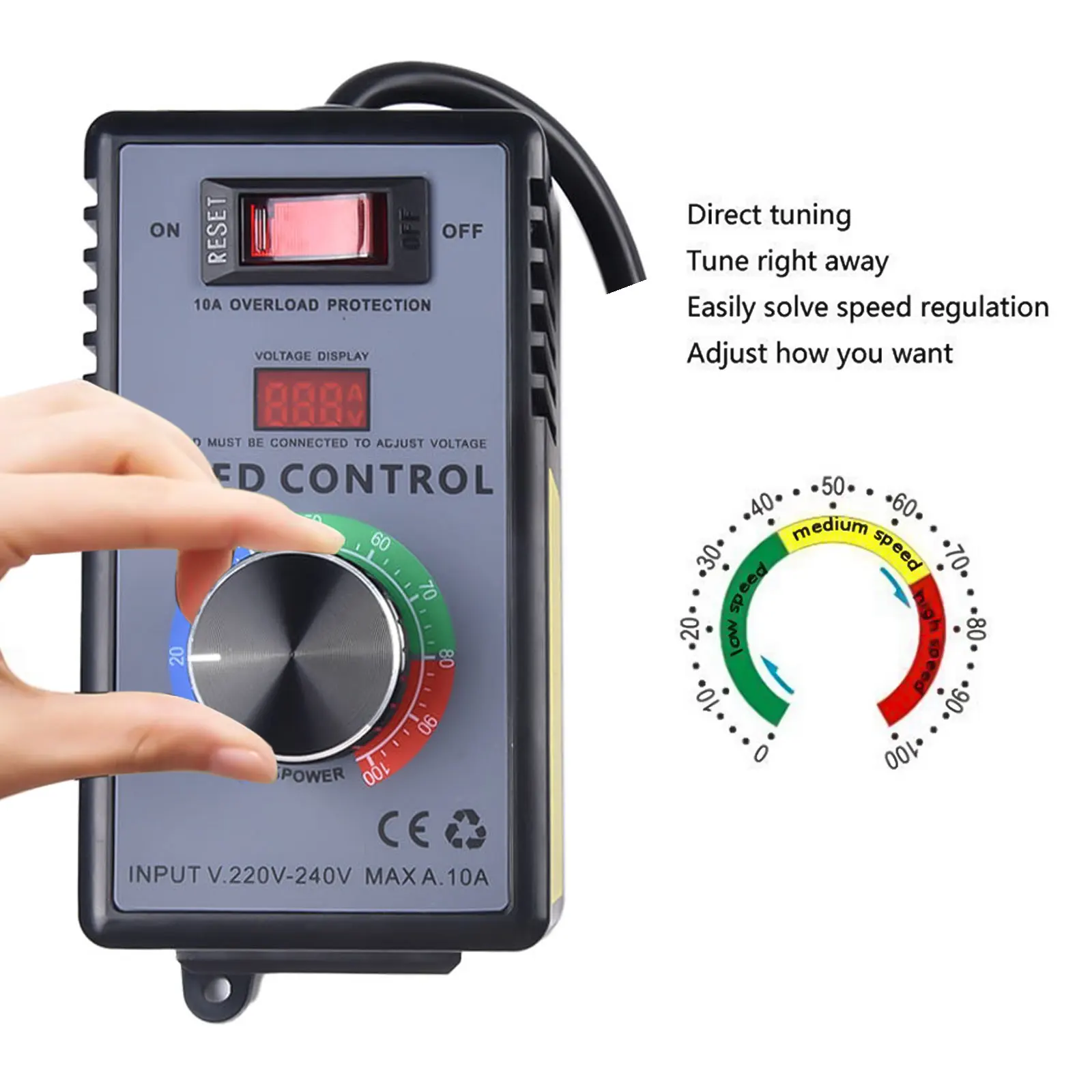 interruptor controlador de velocidade governador moedor de angulo 220v estabilizador eletronico de tensao stepless para broca eletrica angle grinder fan 01