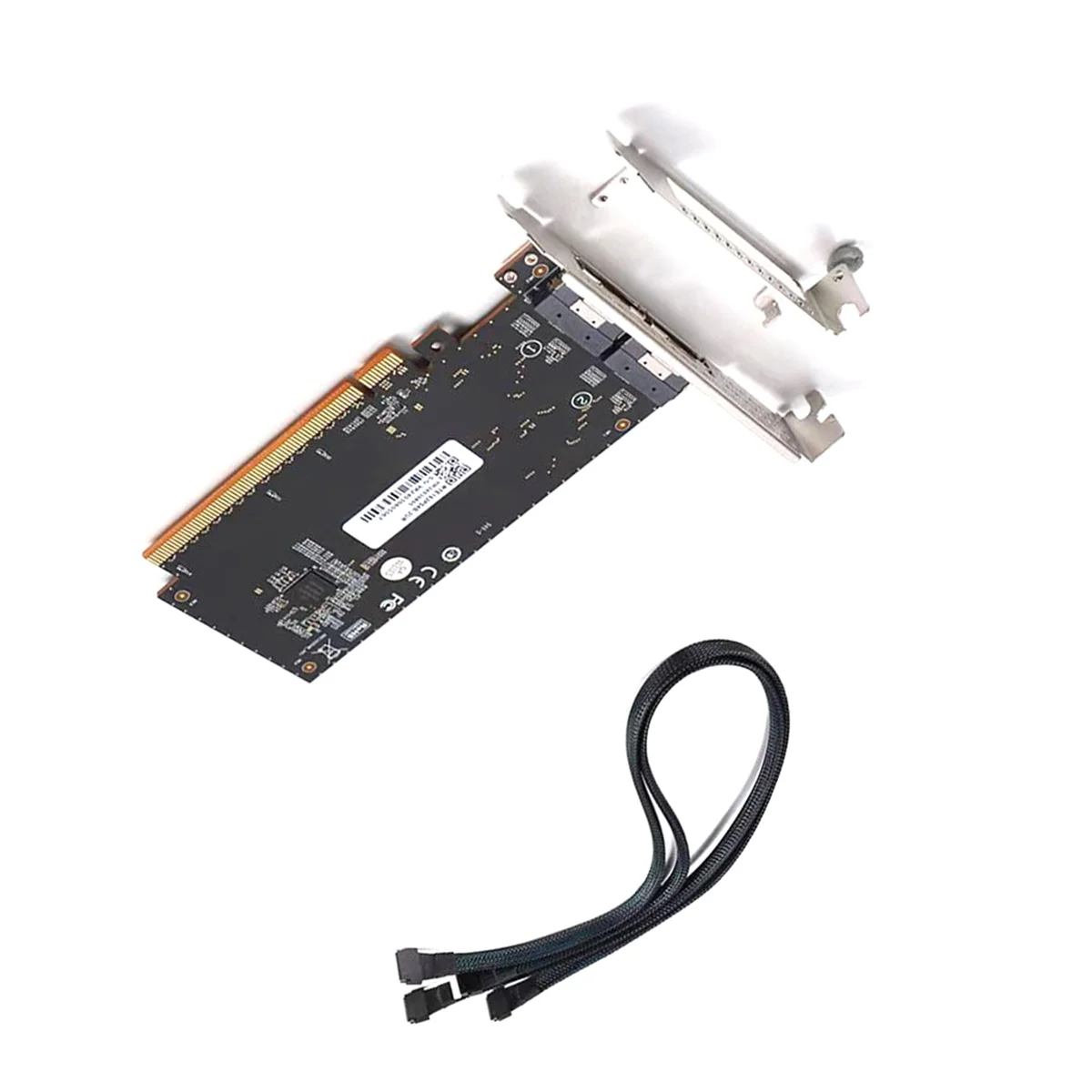 【~ New A88T】High Performance Graphics External Card PCIe4.0 X16 to SlimSAS 8654 Rear Half-Height Adapter Card with Cable