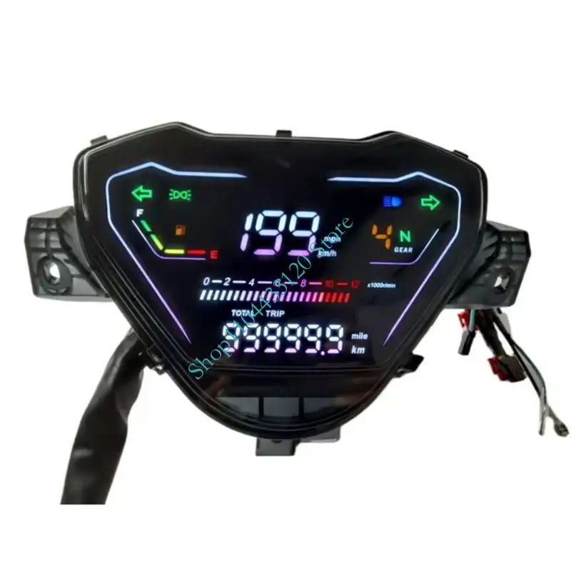 0xxd-multi-function-digital-lcd-motorcycle-speedometer-real-time-speed-mileage-tracking-waterproof-design-for-urban-commuting